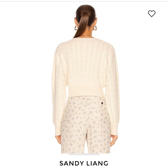 Sandy Liang Half Sweater Panna Cotta M - Picture 3 of 9